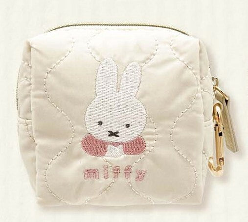Coin Bag - Miffy Quilted Beige (Japan Edition)