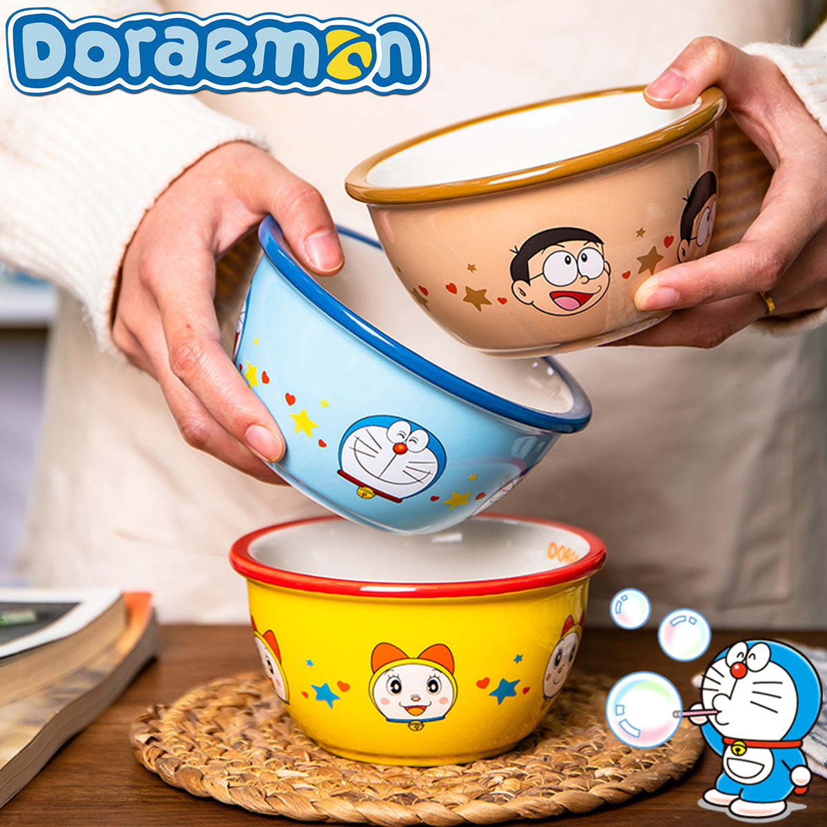 Bowl - Doraemon Head Star