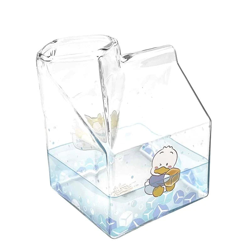 Glass Cup - Sanrio Characters Milk Carton (Thailand Edition)