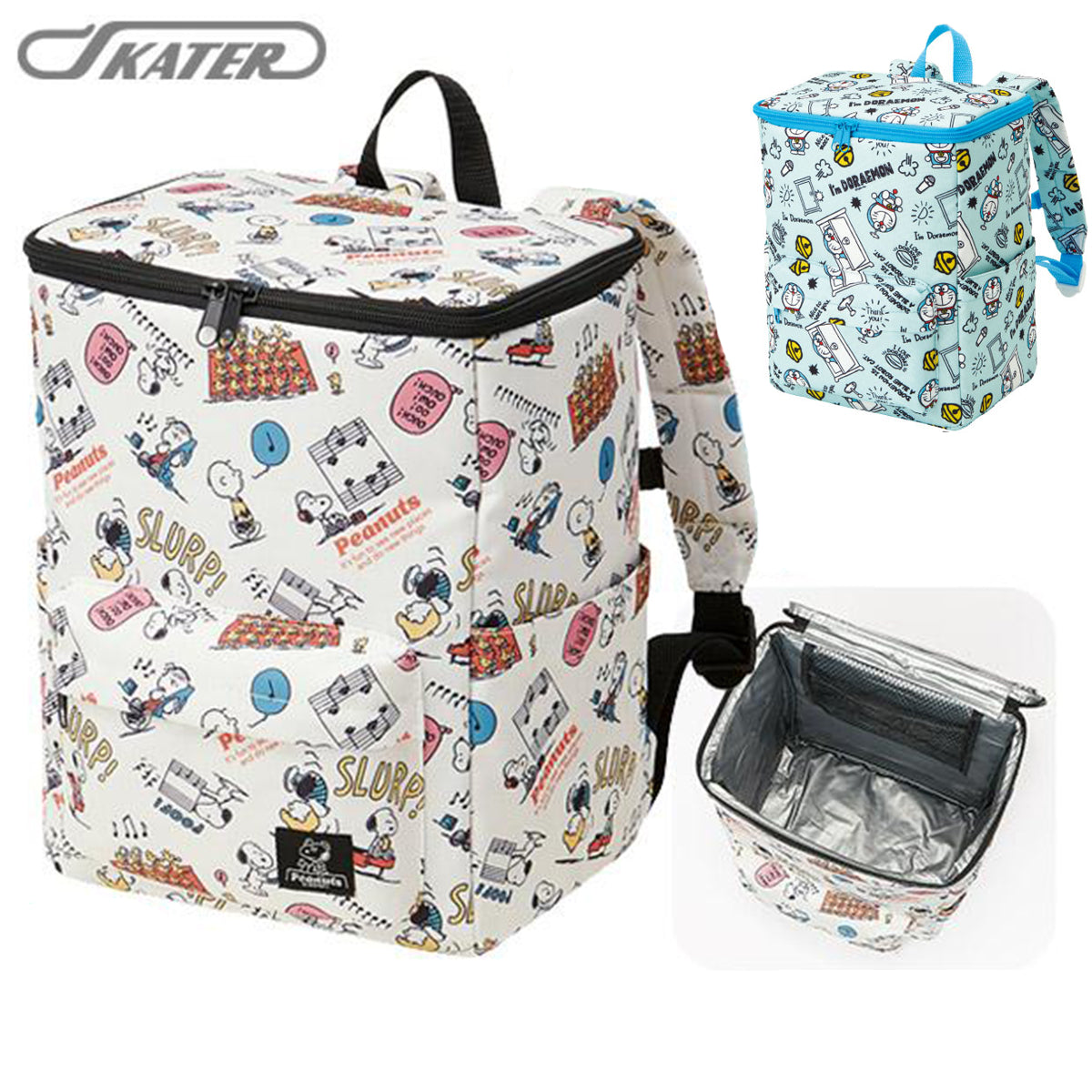 Insulated Backpack - Doraemon & Snoopy (Japan Edition)
