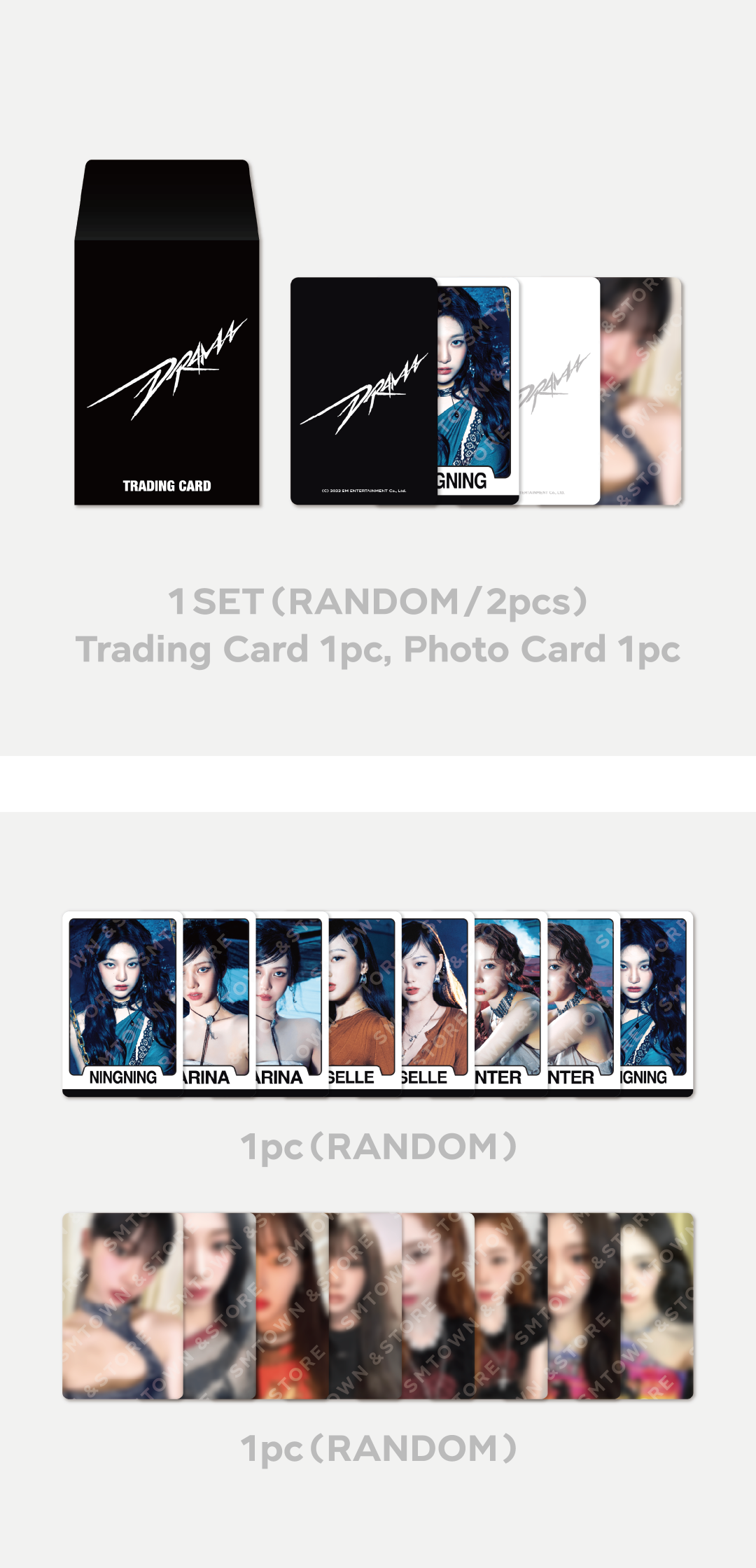 aespa Random Trading Card Set (A version) WEEK – DRAMA CITY Official Merchandise