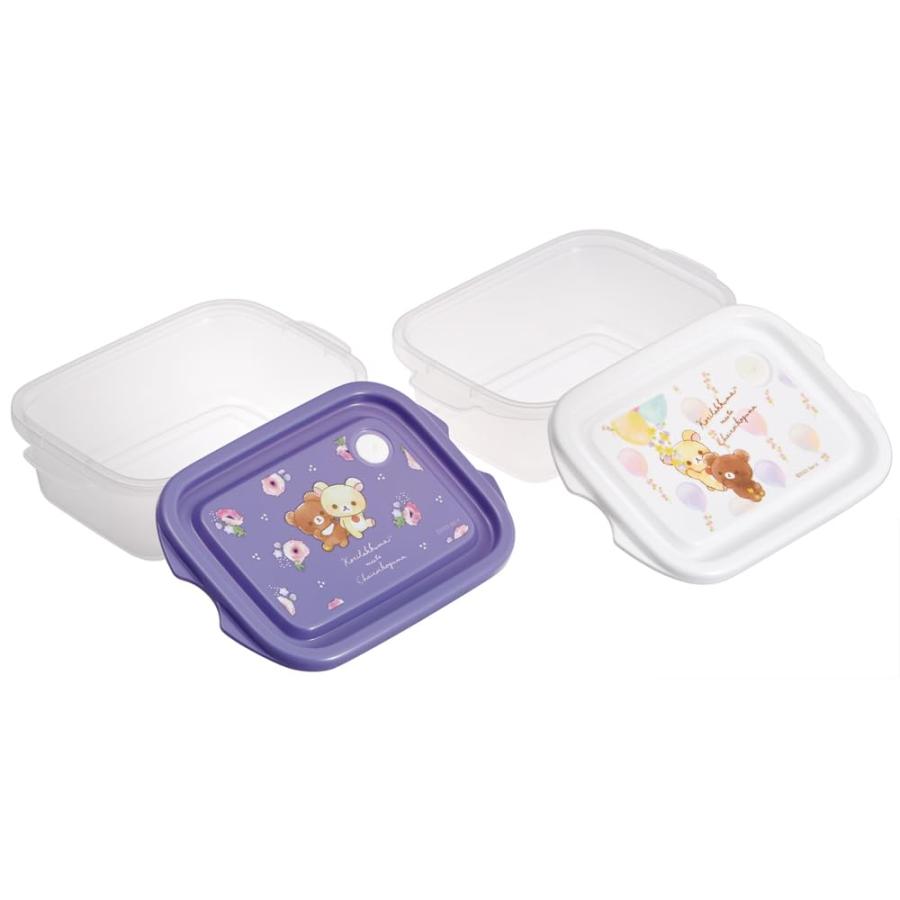 Food Container - Rilakkuma Antibacterial 500ml Set of 2 (Japan Edition)