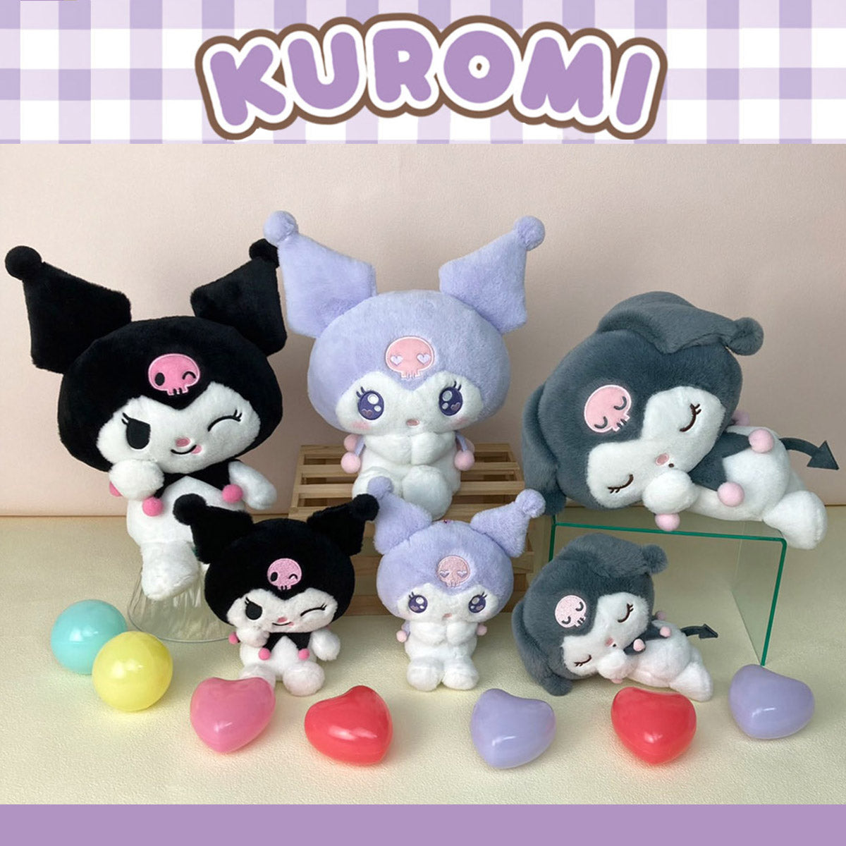 Plush - Sanrio Kuromi Various Faces (Japan Edition)