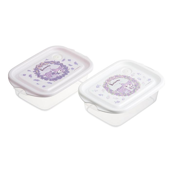 Food Container - Sanrio Kuromi Antibacterial 500ml Set of 2 (Japan Edition)
