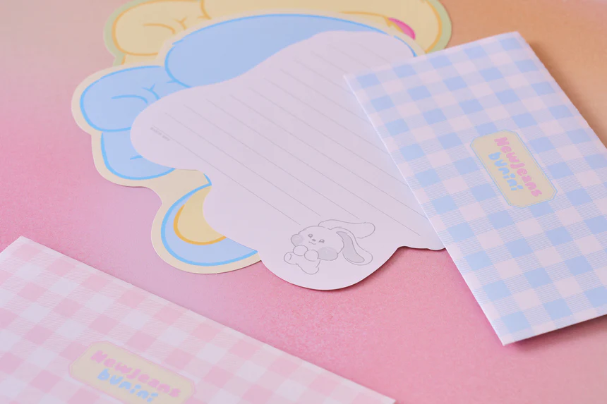 NewJeans x Line Friends Official Merchandise - Bunini Paper Letter Set