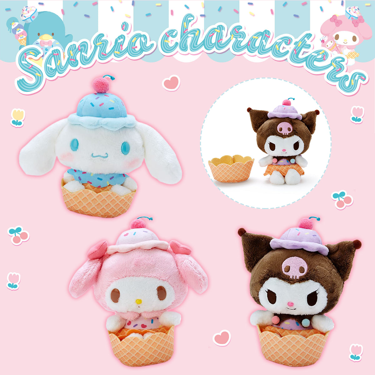 Plush - Sanrio Characters Waffle Cup Large