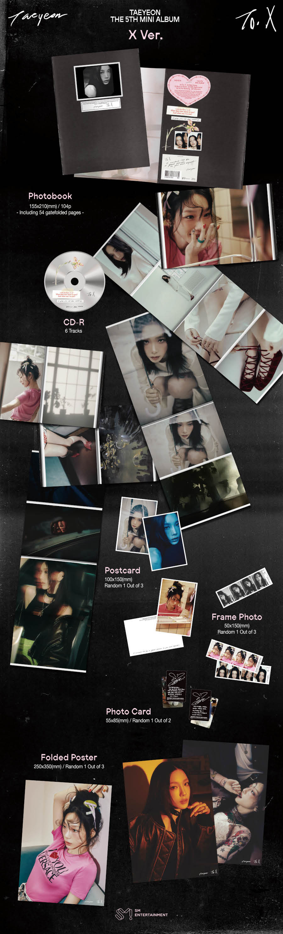 Tae Yeon Mini Album Vol.5 - To. X (X Version)