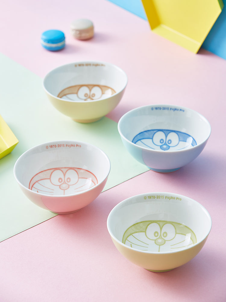Bowl Ceramic - Doraemon Pastel 6in1 Set