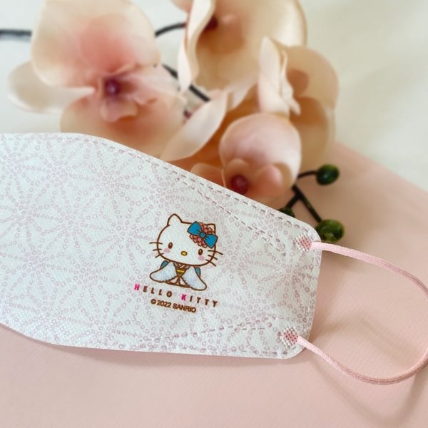 Mask - Sanrio 4D Hello Kitty Graceful Kimono and Mind  (8 Pcs Box) (Taiwan Edition)