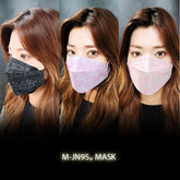 Mask - M-JN95 Lace Black 3-Ply (30 Packs) (Japan Edition)
