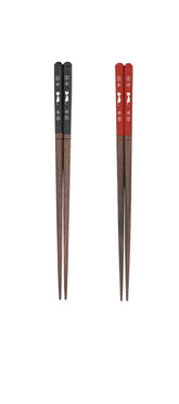 Chopsticks - Blue + Red 2in1 Pair ( Made in Japan)