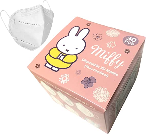Mask - Miffy Disposable 3D L Size Q5x6 (30pcs) (Japan Edition)