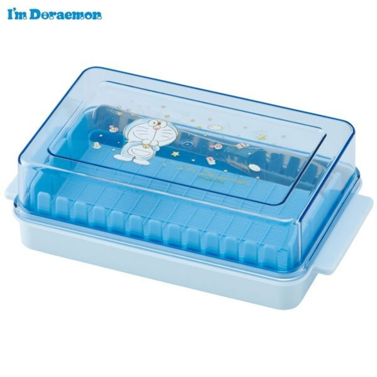 Butter Case - Doraemon Glitter Pastel with Cutting Guide (Japan Edition)