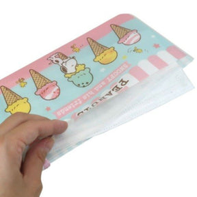 Mask Pouch Flat - Snoopy Ice-cream