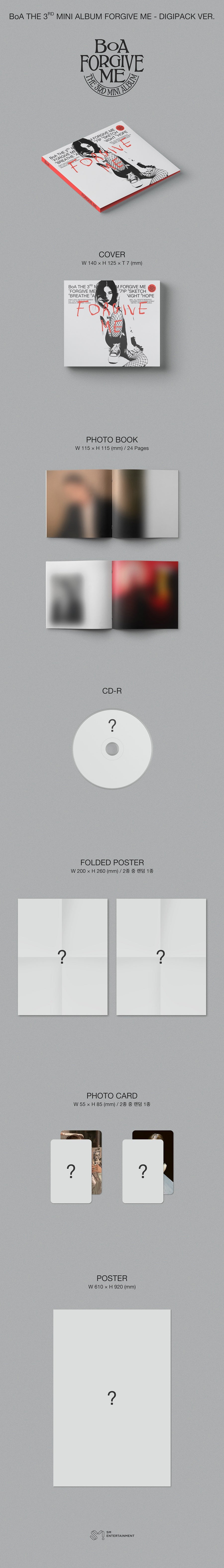 BoA Mini Album Vol. 3 - Forgive Me (Digipack Version)