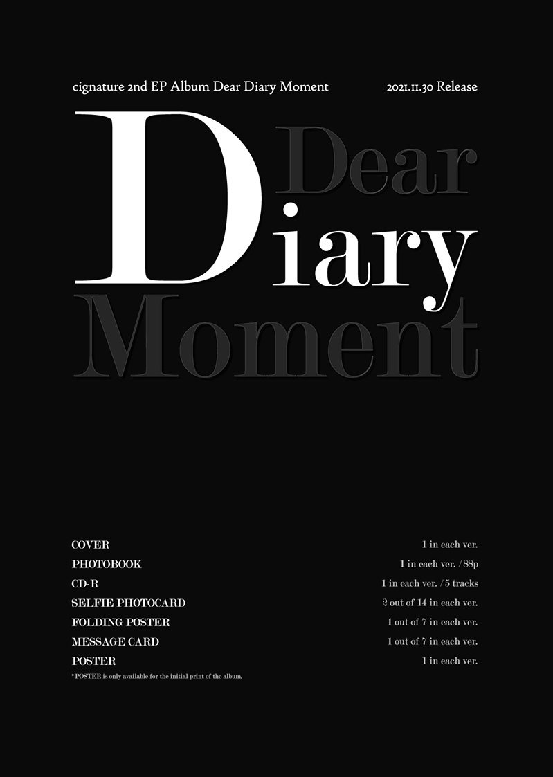 cignature EP Album Vol. 2 - Dear Diary Moment