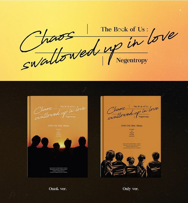 DAY6 Mini Album Vol. 7 - The Book of Us : Negentropy - Chaos swallowed up in love
