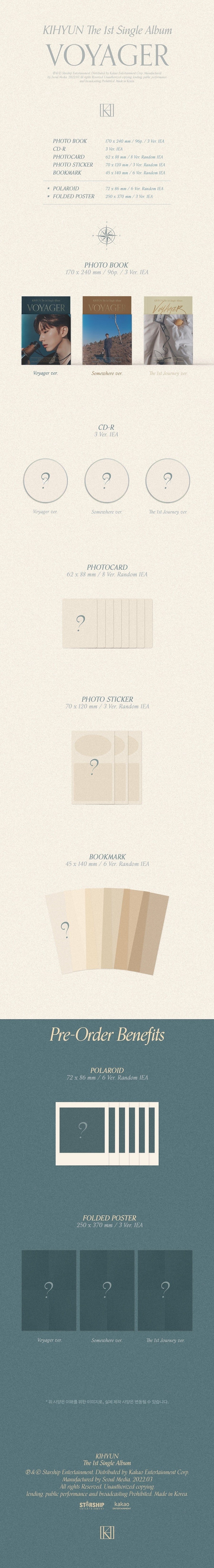Monsta X : Ki Hyun Single Album Vol. 1 - VOYAGER
