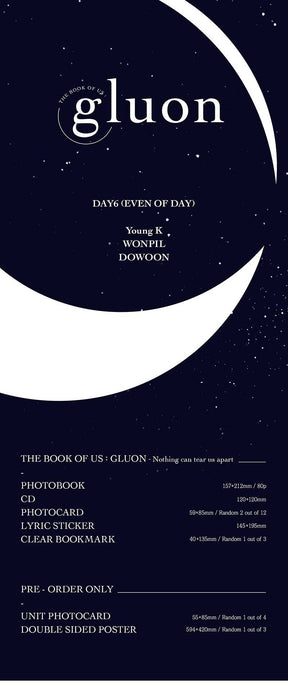 DAY6 (Even of Day) Mini Album Vol. 1 - The Book of Us : Gluon – Nothing can tear us apart