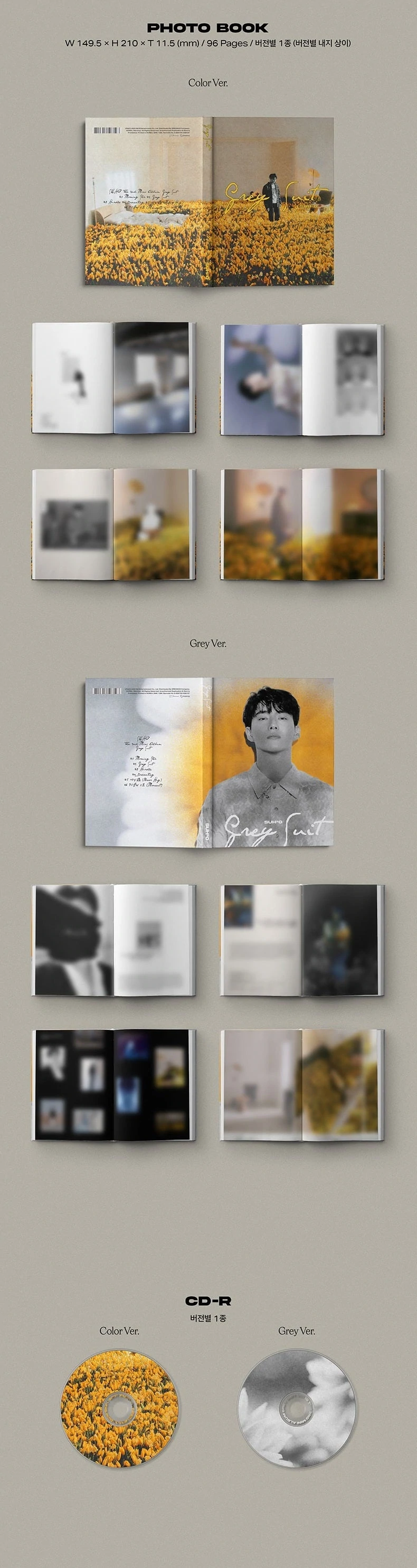 EXO: Suho Mini Album Vol. 2 - Grey Suit (Photobook Version)