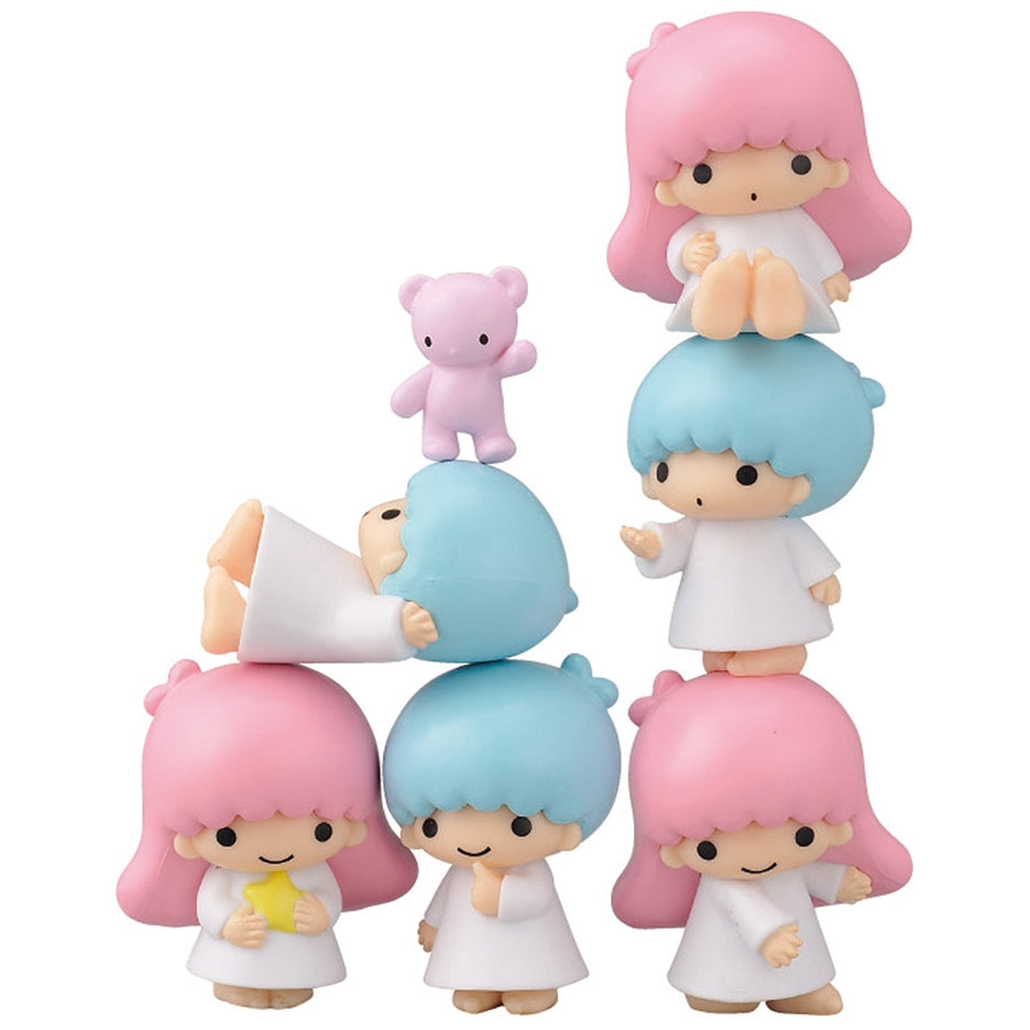Figure Sanrio Characters Little Twin Stars 7+4in1 Set