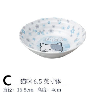 Bowl/Dish Ceramic Cat Nyan (Japan Edition)