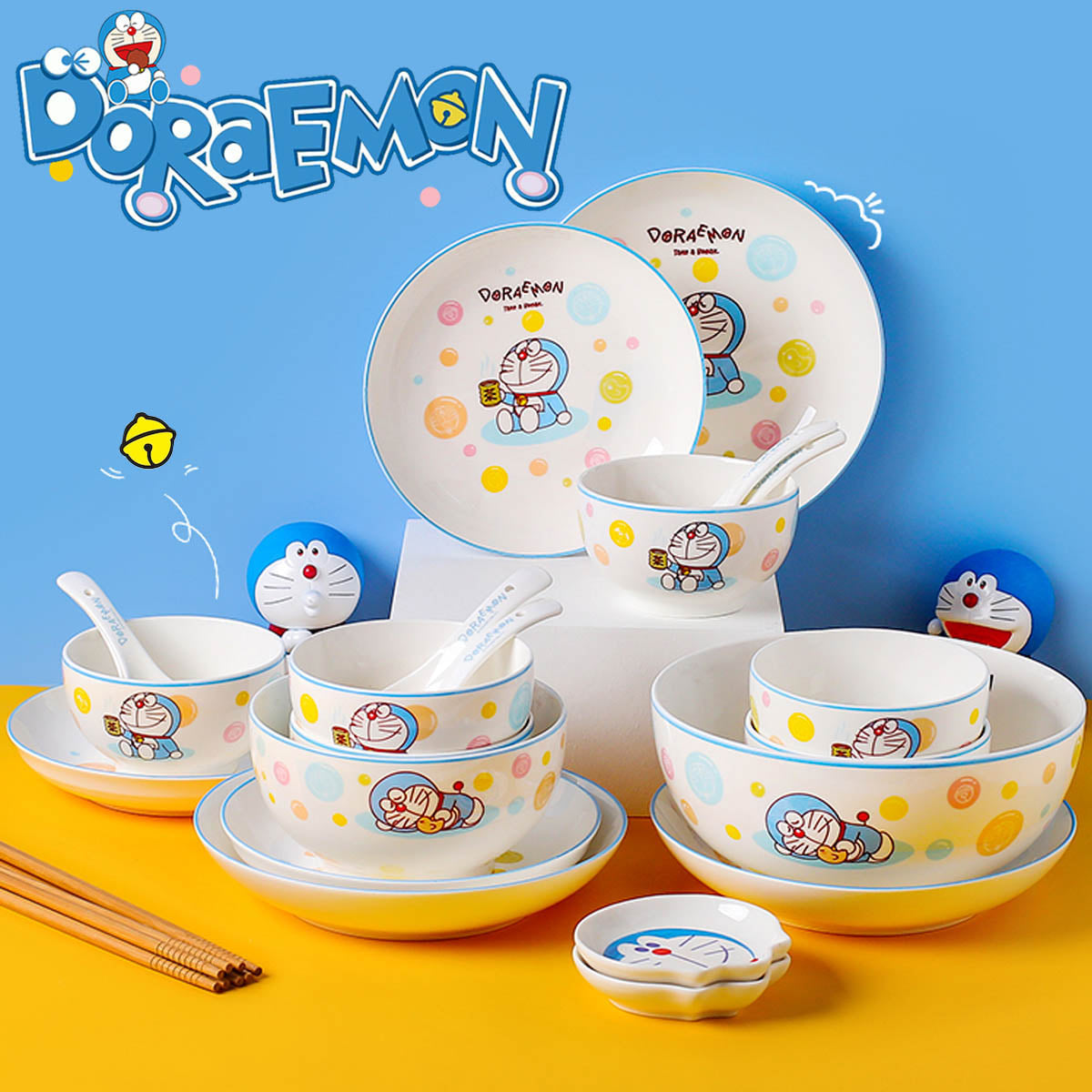Plate Doraemon Bubble