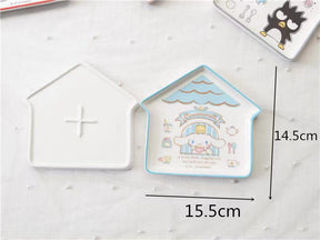 Plate - Sanrio Character House Shaped