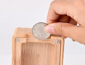 Coin Bank - Wooden Alphabet 18cm