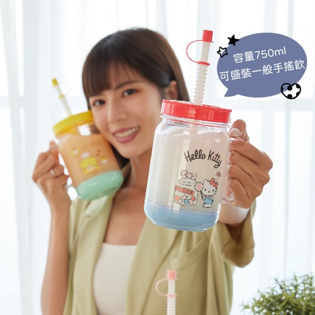 Mug with Straw - Sanrio Characters 750ml (Taiwan Edition)
