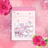 Memo Pad Sanrio Character Pink Checkers (Japan Edition)