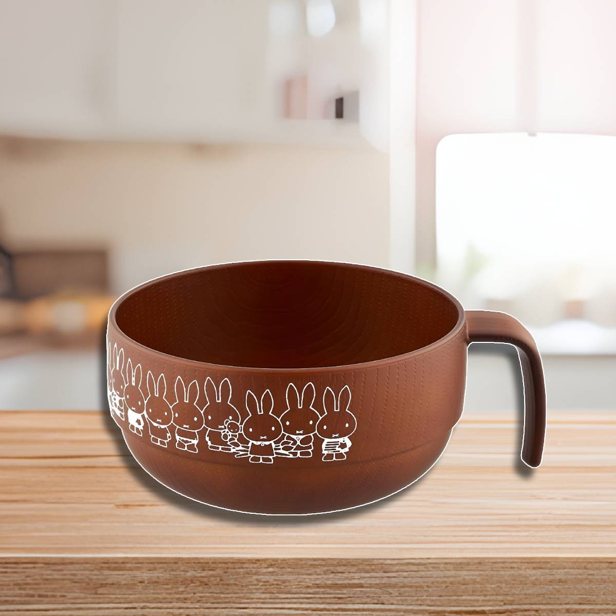 Soup Mug Wood Grain Miffy (Japan Edition)
