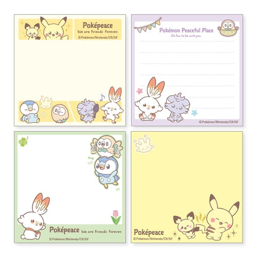 Memo - Pokémon Peaceful Place 4x30 (Made in Japan)