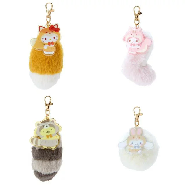 Mystery Box - Sanrio Character x Animal Crossing Tail Zipper Buckle Pendant 8 Style (Japan Limited Edition) (1 piece)