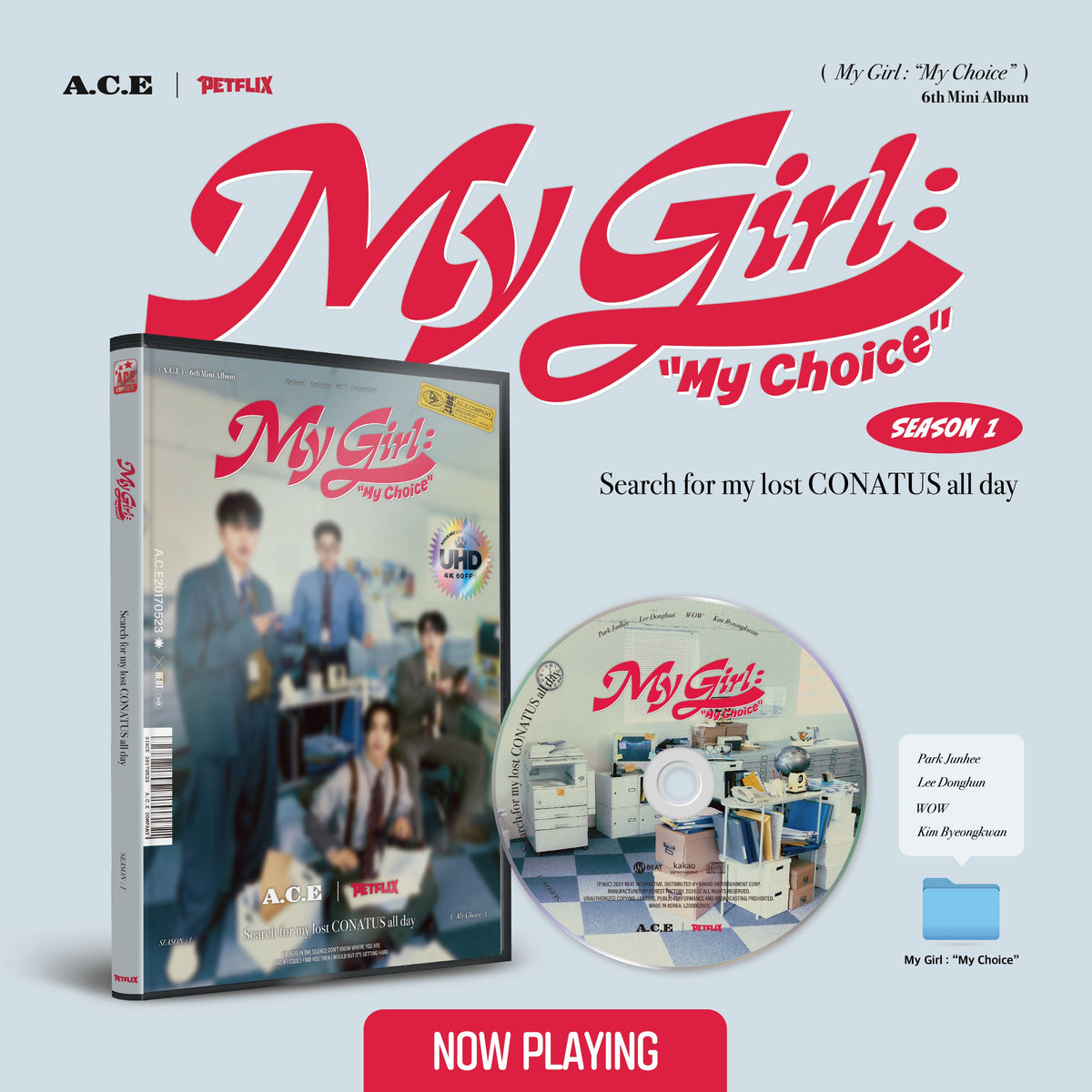 A.C.E 6TH MINI ALBUM - MY GIRL : MY CHOICE