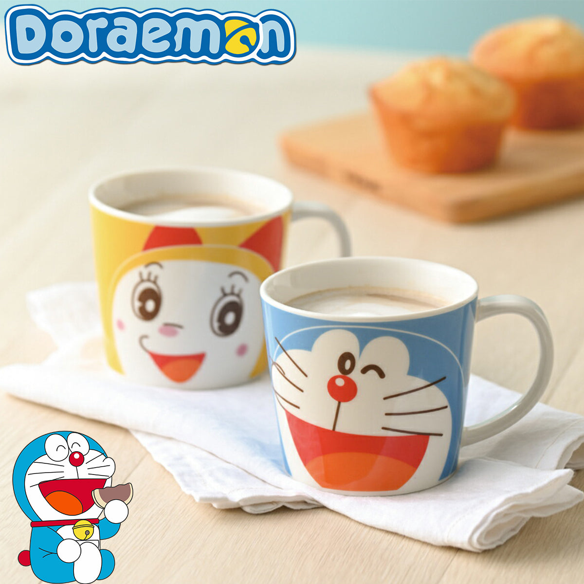 Mug Pair Doraemon/Dorami Face (Japan Edition)