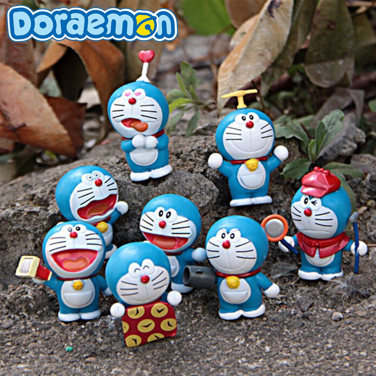 Figure Set Doraemon Tools 8in1
