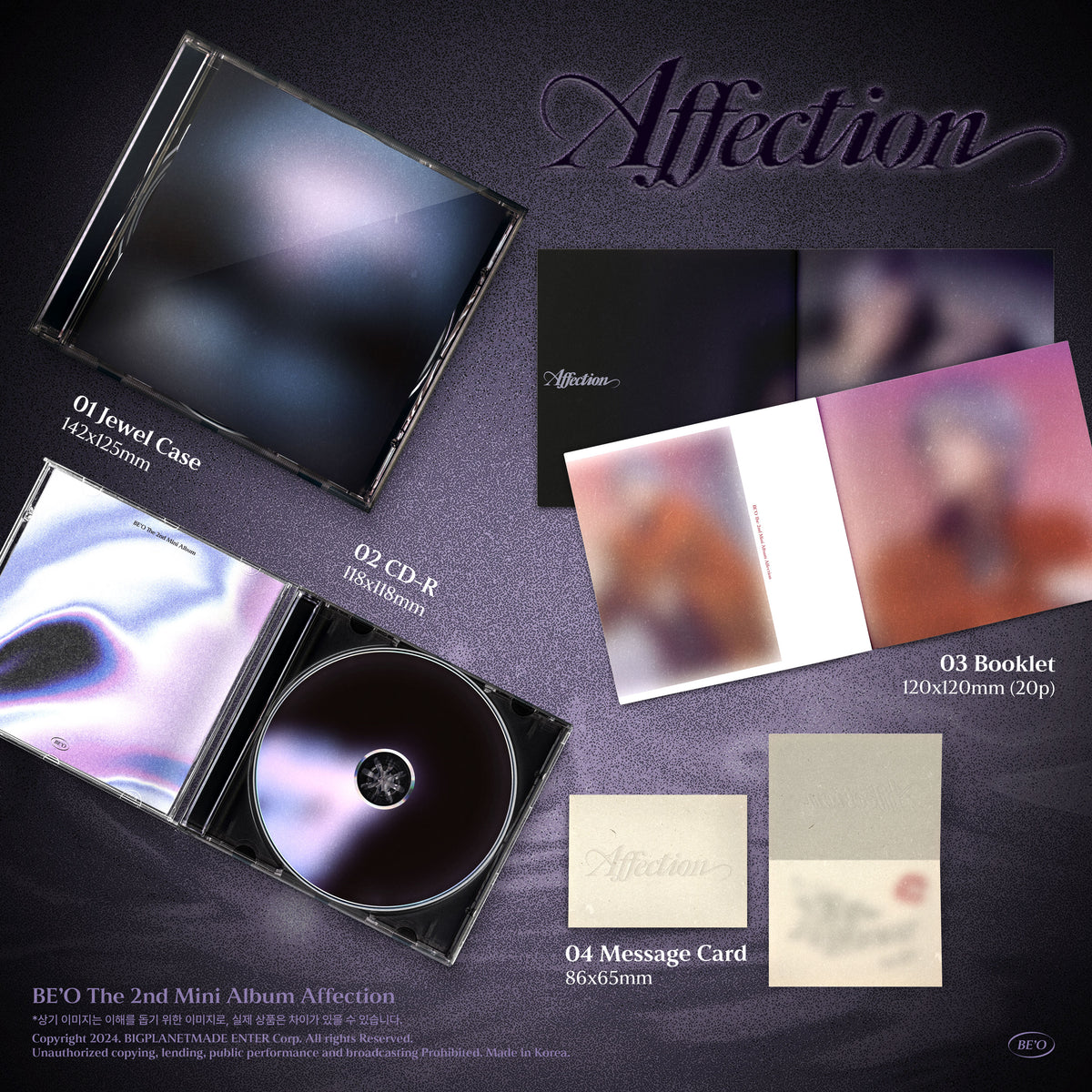 BE'O THE 2ND MINI ALBUM - AFFECTION (JEWEL CASE VER.)
