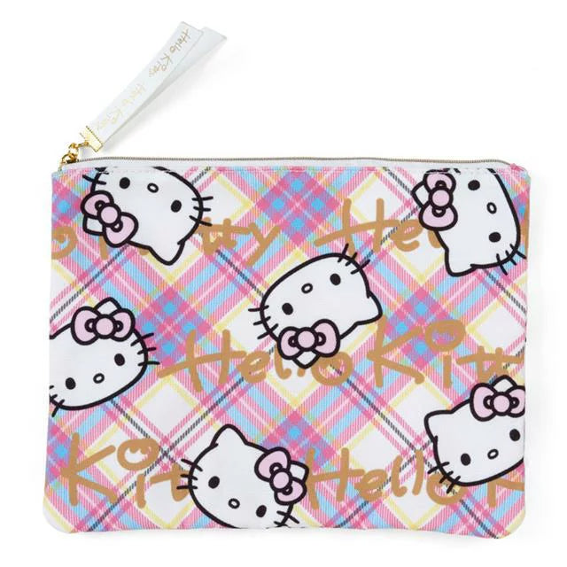 Pouch Set - Sanrio Hello Kitty nylon flat storage bag 2in1 (Japan Limited Edition)