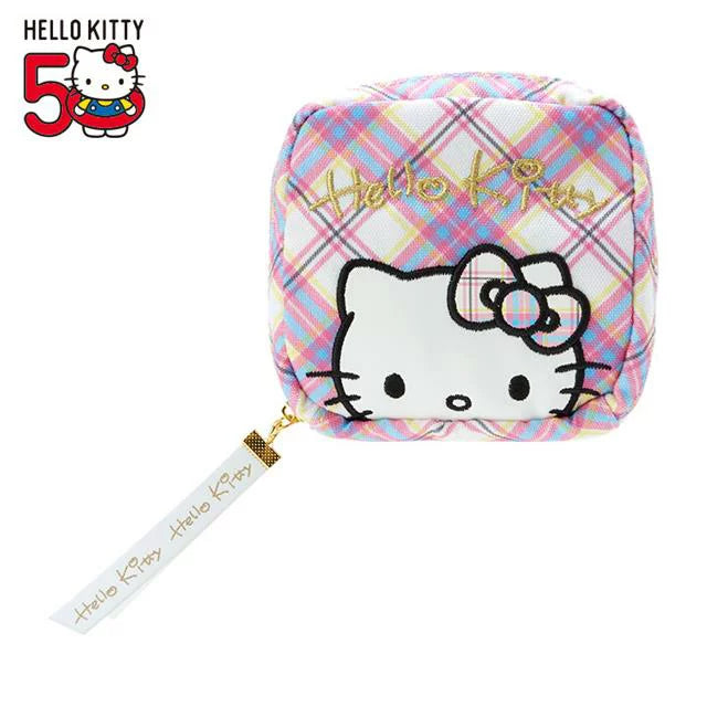 Cosmetic Bag - Sanrio Hello Kitty Nylon Square Zipper (Japan Limited Edition)