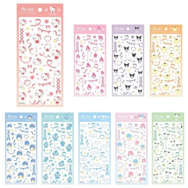 Sticker Sanrio Characters Pic Too (Japan Edition)