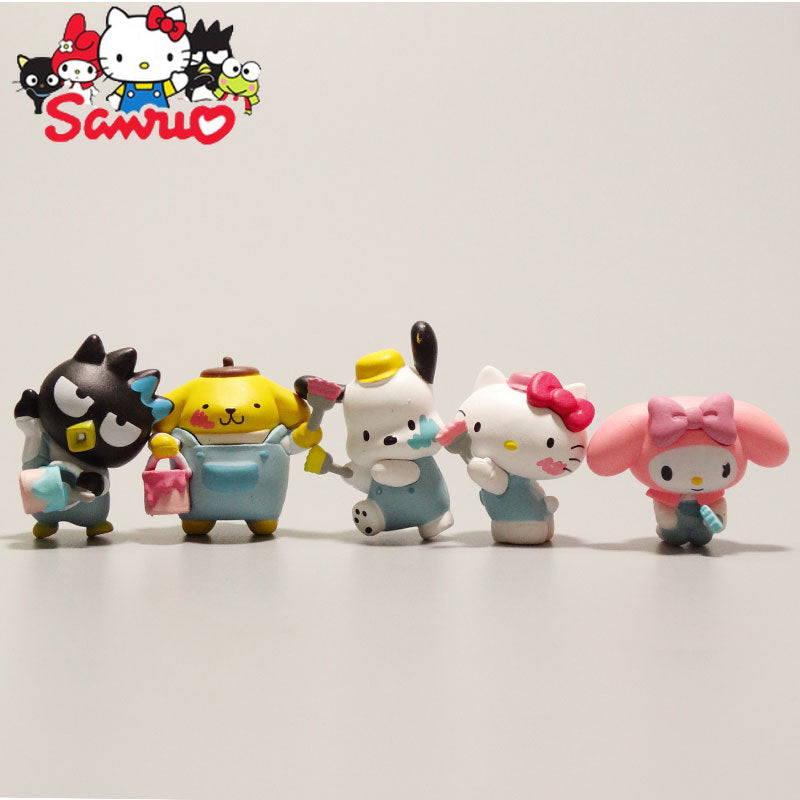 Figure Set - Sanrio Characters Paint 5in1