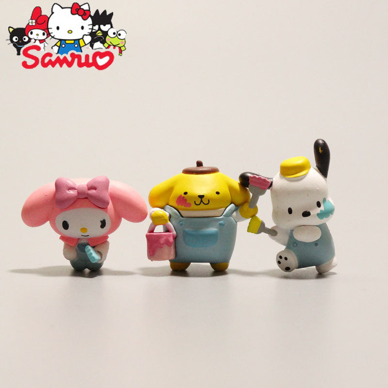 Figure Set Sanrio Characters Paint 5in1