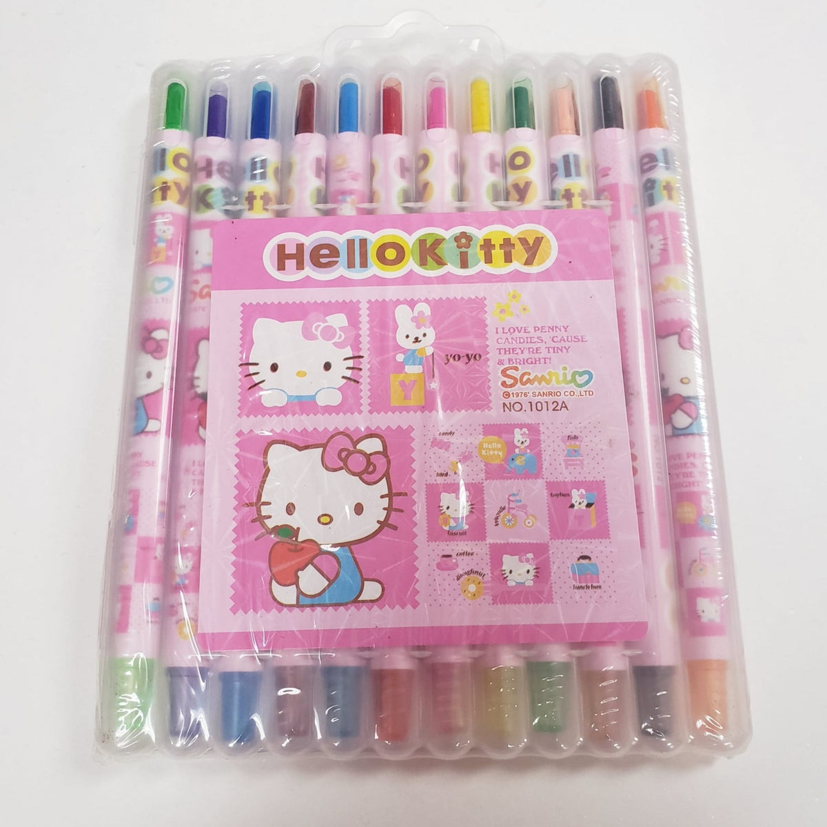 Crayon Set - Sanrio Hello Kitty 12 Colour in Box (Korea Edition)