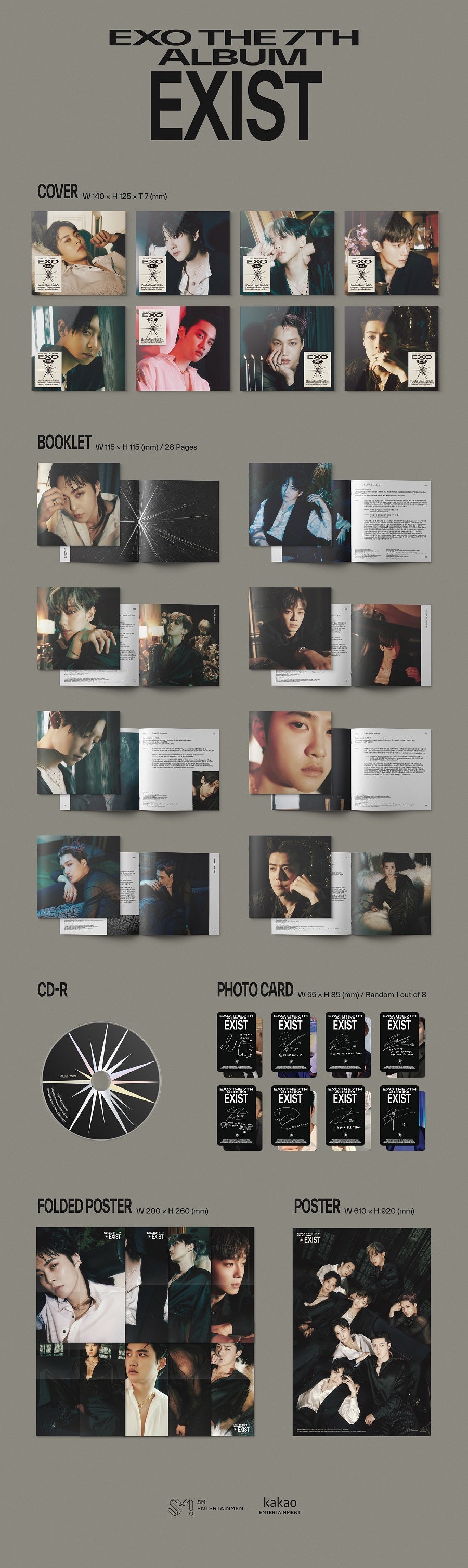 EXO Vol. 7 - EXIST (Digipack Version) (Random Version)