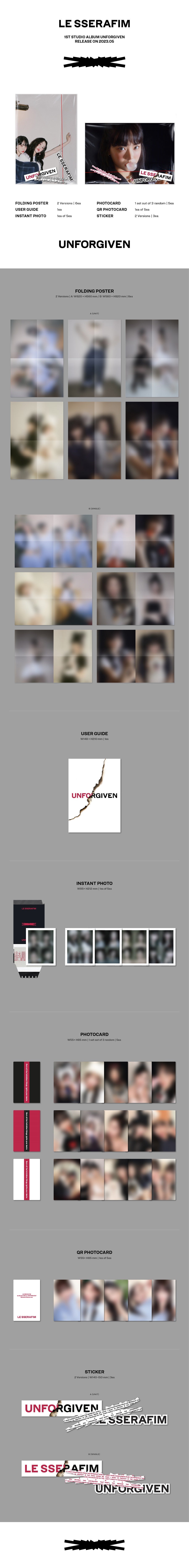 LE SSERAFIM Vol. 1 - UNFORGIVEN (Weverse Albums Version)