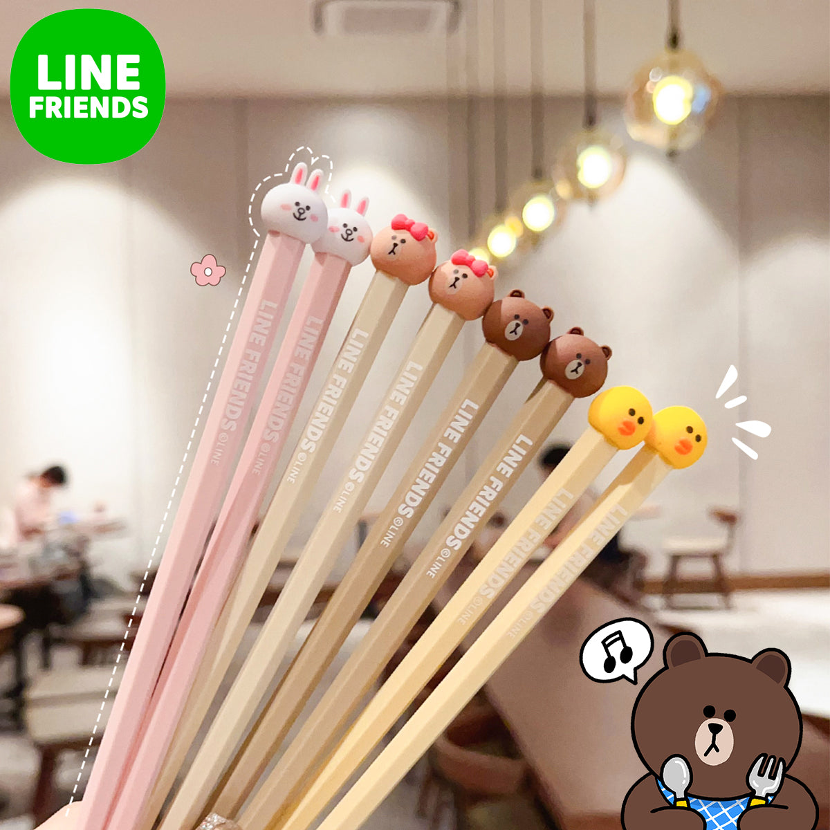 Chopsticks - Line Friends 4in1
