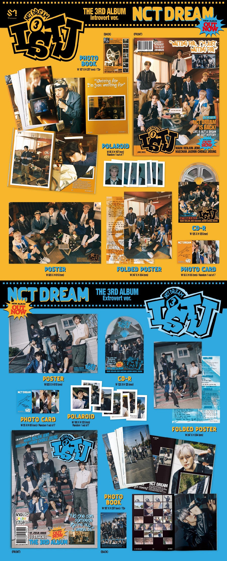 NCT Dream Vol. 3 - ISTJ (Photobook Version) (Random Version)