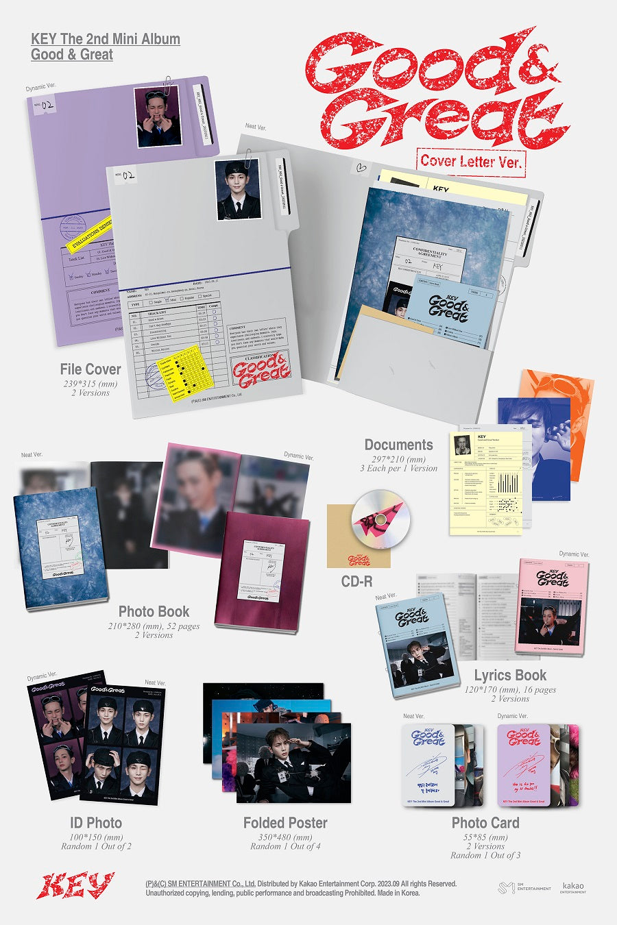 SHINee: Key Mini Album Vol. 2 - Good & Great (Cover Letter Version) (Random Cover)