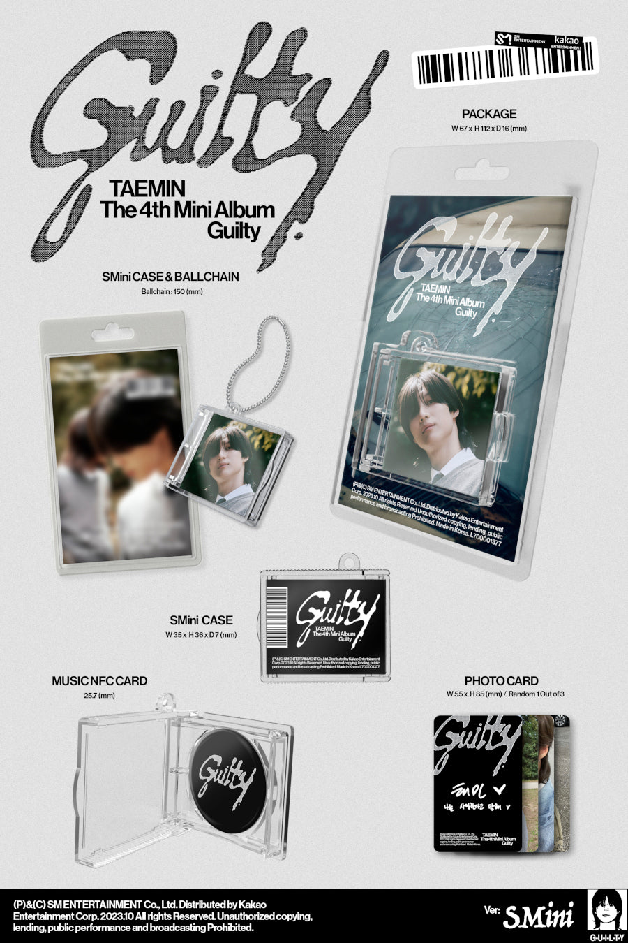 SHINee: Taemin Mini Album Vol. 4 - Guilty (SMini Version)
